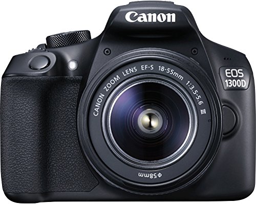 Canon EOS 1300d/Rebel T6/Kiss X80 18 – 55/3.5 – 5.6 EF-S III 50/1.8 EF STM de cámara Digital (18.7 Mpx)