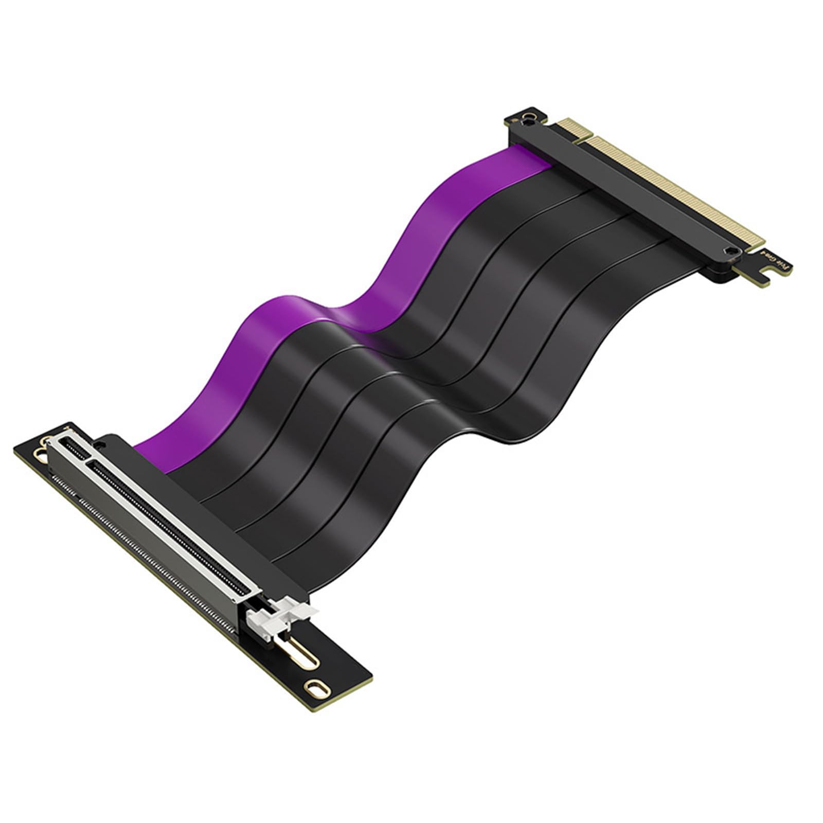 Cable flexible PCIe4.0x16 de 200 mm para una colocación de GPU mejorada y blindaje electromagnético GPU cable de extensión de instalación