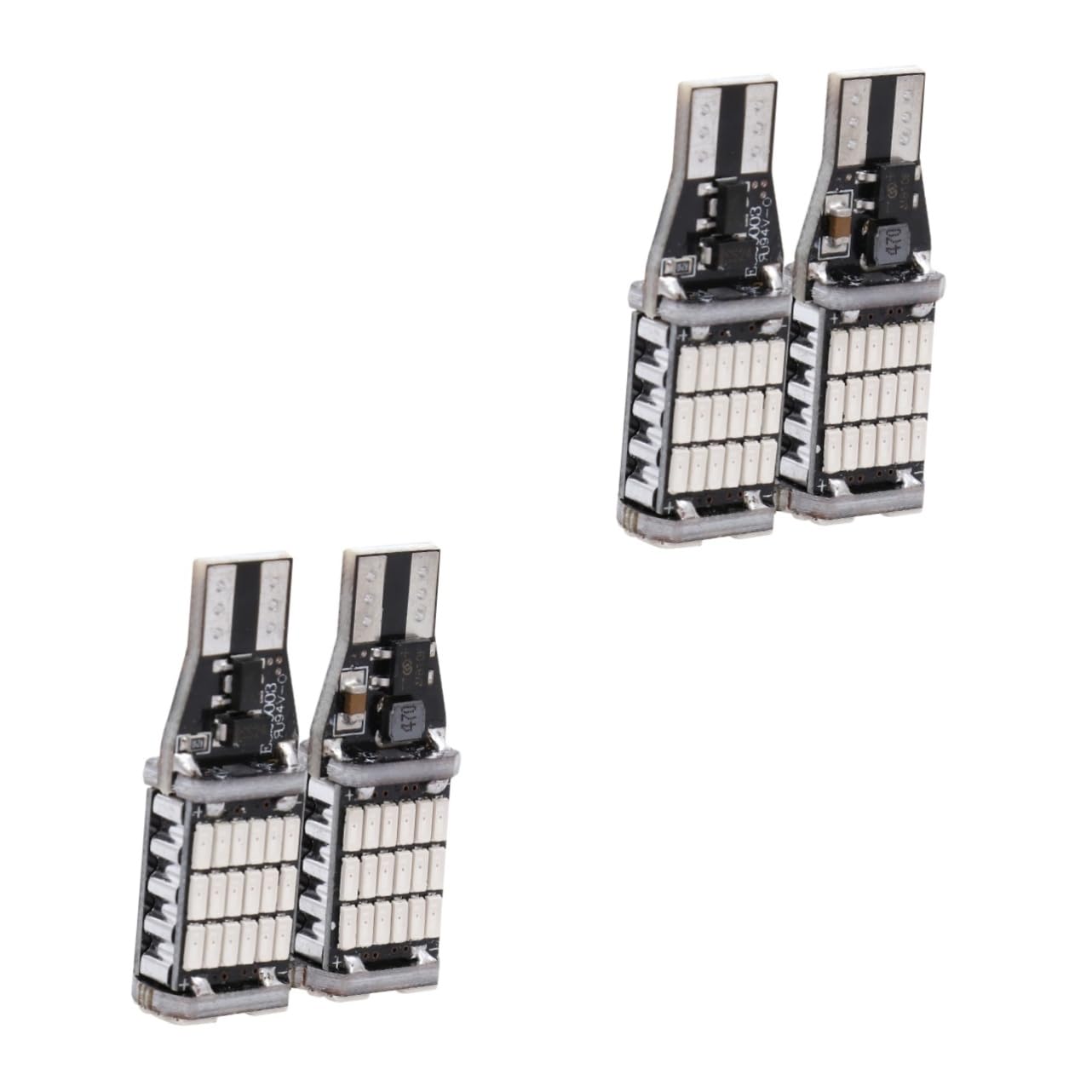 Bombillas LED T15 OUNONA rojas de bajo consumo para luces de marcha atras en pack de 2 pares 8