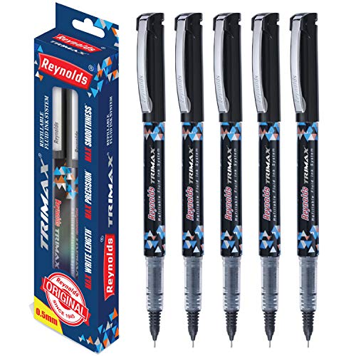 Bolígrafos Reynolds Trimax 0.5mm Negra Pack 5 miniatura 1