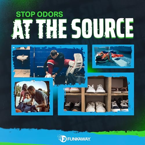 Image of FunkAway Odor Eliminator Spray for Shoes, Clothes and Gear, 3.4 oz., Non-Aerosol; Mini Size for Travel, Ideal for Gym Bag, Purse, Locker or Suitcase