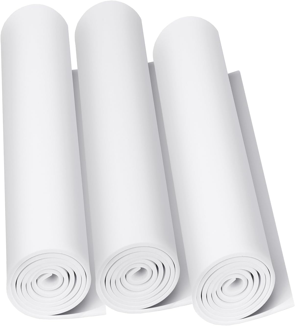 3-Pack 2mm Thick White Eva Foam Sheets roll, 13.5" x 49" Premium eva Craft Foam for Halloween Cosplay Costume by MEARCOOH