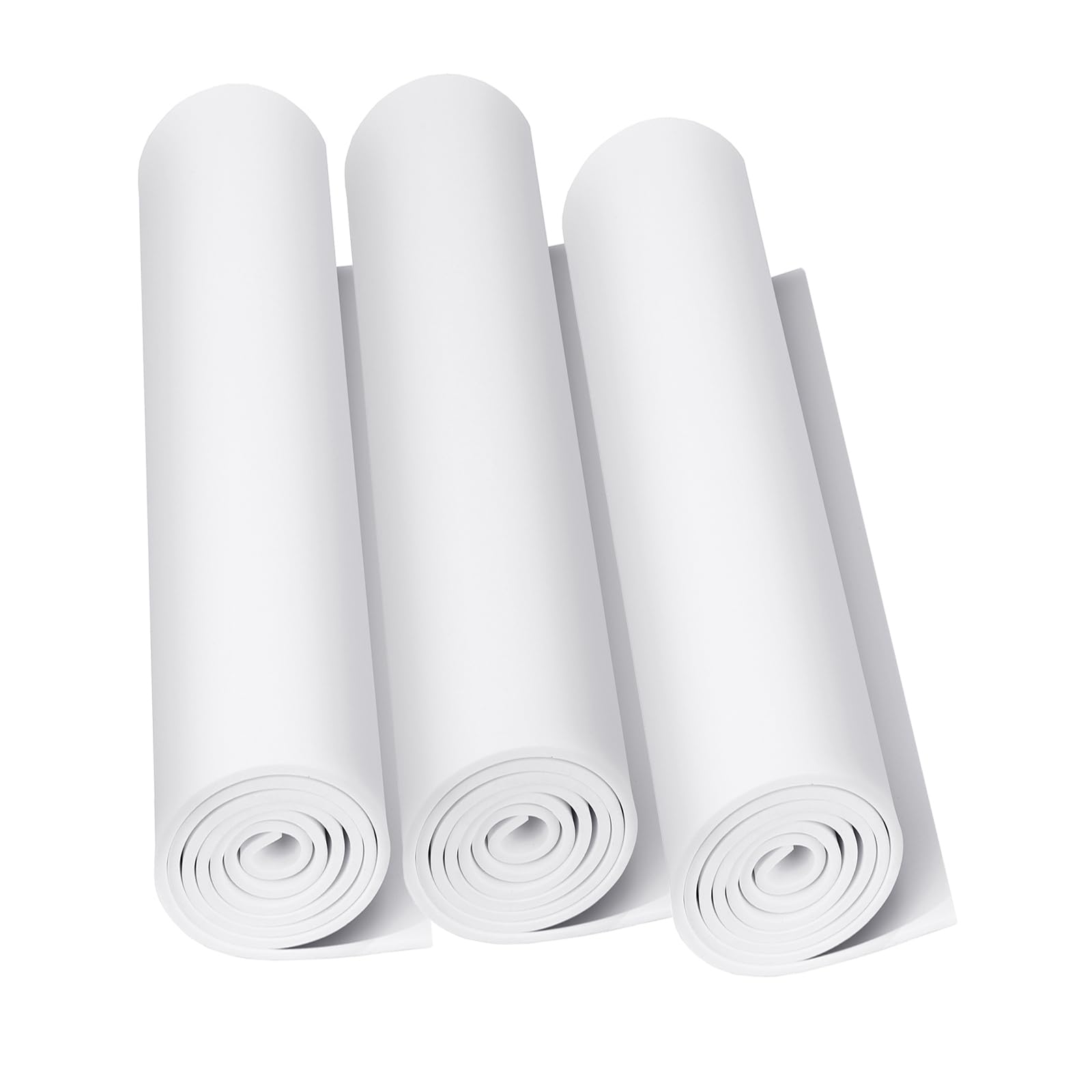 3-Pack 2mm Thick White Eva Foam Cosplay Sheets roll, 13.5" x 49" Premium eva Craft Foam for Cosplay Costume by MEARCOOH