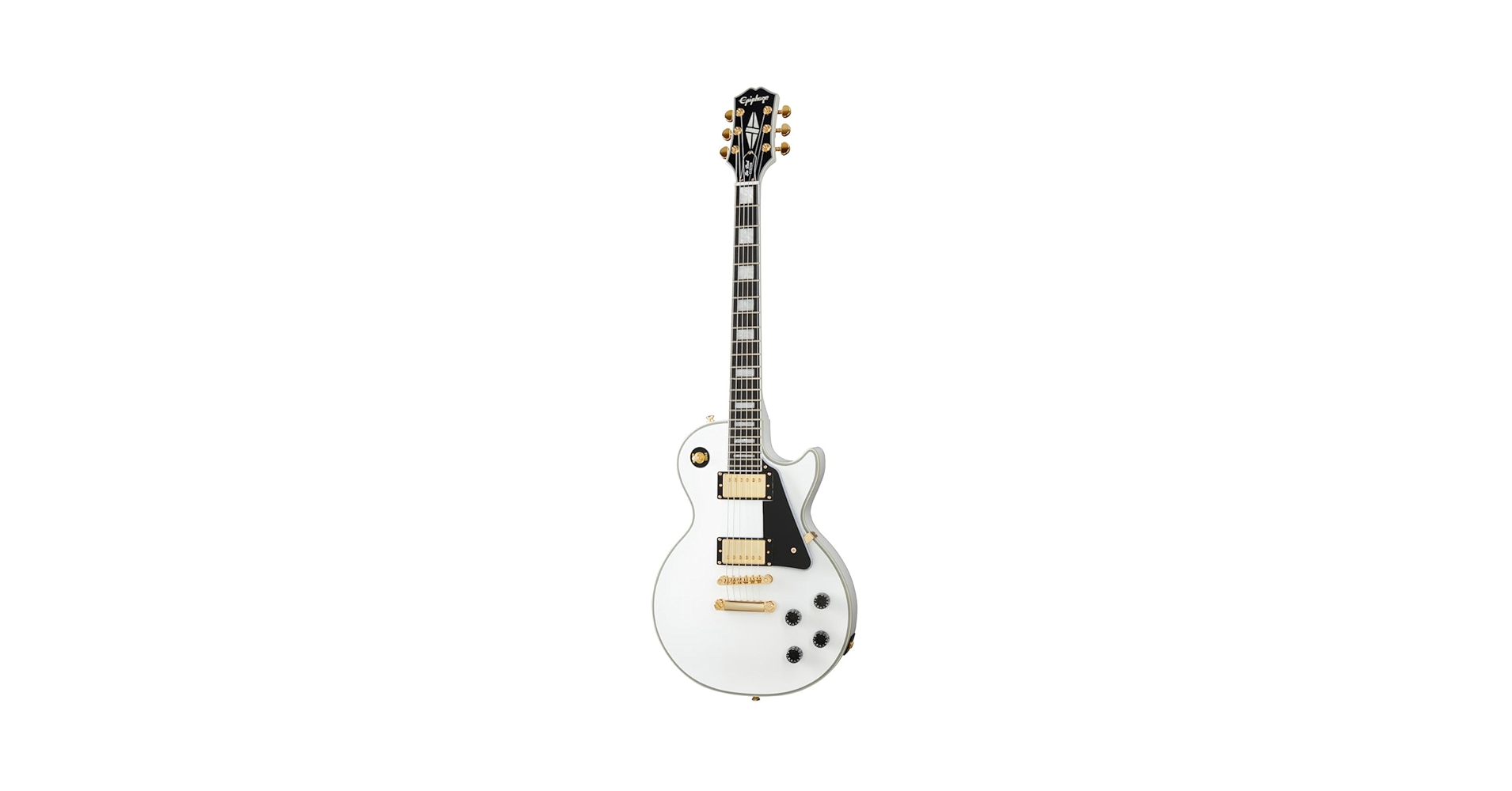 ギター Epiphone Les Paul Custom White Epiphone Epiphone and Gibson Custom Collaborate on a