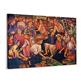 Guatemala Art Mayan Art South America Latin American Art Painting Poster Wall Art Paintings Canvas W