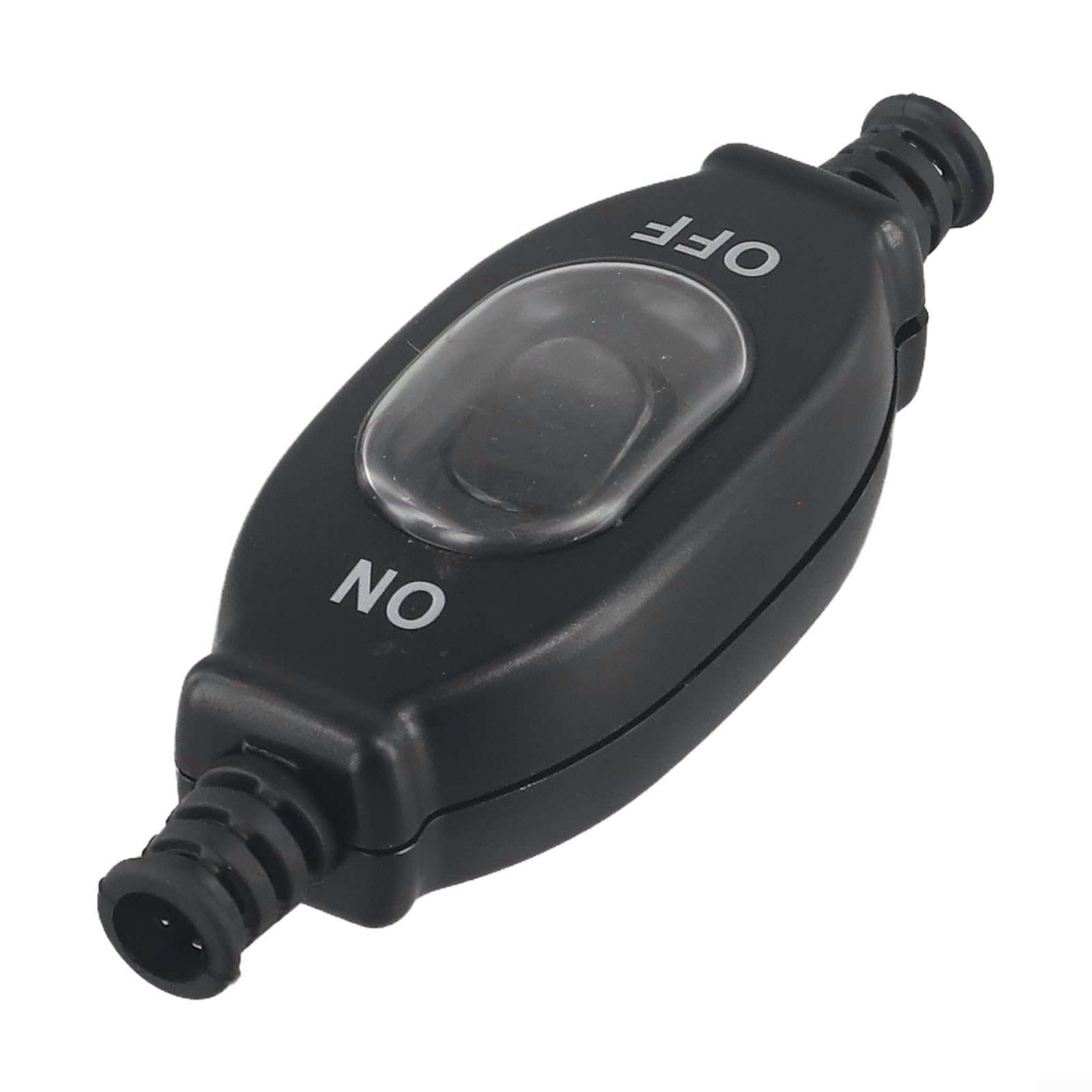 Inline Switch for Outdoor Lighting, IP65 Waterproof and Dustproof with Silver Contact Design (Black 8mm)
