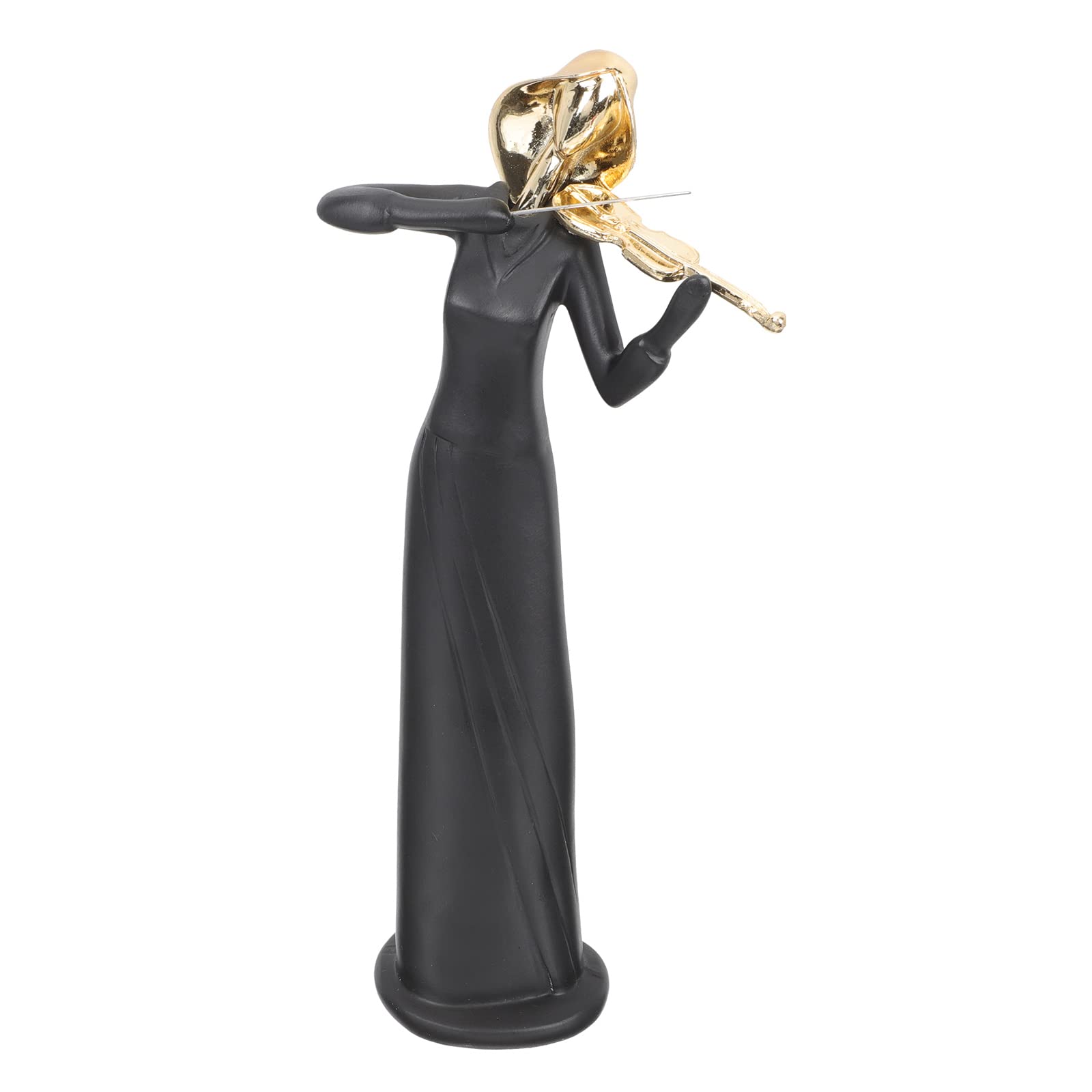 Statue de groupe en résine noire objet de décoration musicale