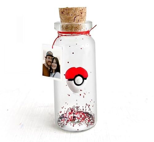 Kseniya Revta Customizable Anniversary Present For Girlfriend or Boyfriend, Unique Game-Inspired Romantic Bottle, Anniversary Love Wish Jar (No Box, Custom Text - Personalizable)