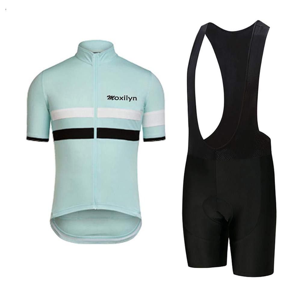Hombres Jersey + Pantalones Cortos Mangas Cortas de Ciclismo Ropa Maillot Transpirable para Deportes al Aire Libre Ciclo Bicicleta