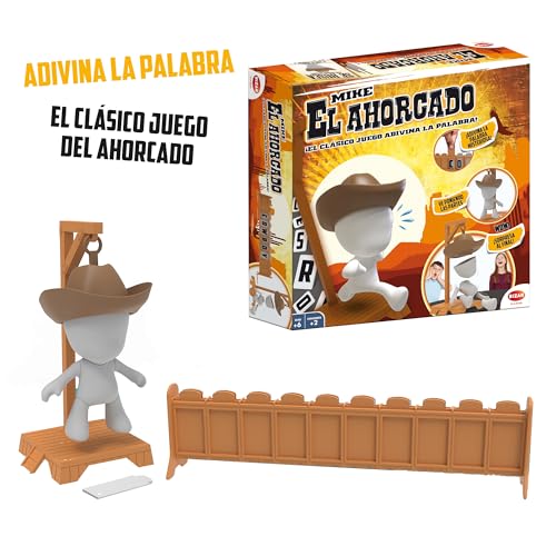 Bizak El Ahorcado Mike, Juego de Mesa Familiar, Juego clásico de Letras y Palabras con diversión Moderna, para Jugar con Amigos, Regalo de Juego Infantil niños y niñas Desde 4 años de Edad (64011319) 4 Bizak El Ahorcado Mike, Juego De Mesa Familiar, Juego Clásico De Letras Y Palabras Con Diversión Moderna, Para Jugar Con Amigos, Regalo De Juego Infantil Niños Y Niñas Desde 4 Años De Edad (64011319)