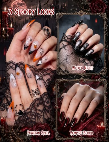 Image of Beetles Halloween Box Vampiric Feast Gel Nail Polish Kit with Mini UV Light