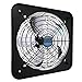 JEONSWOD Place Hotte, échappement des ménages Ventilateur de fenêtre 12 Pouces Haute Vitesse, for la Ventilation d'échappement Black Projects