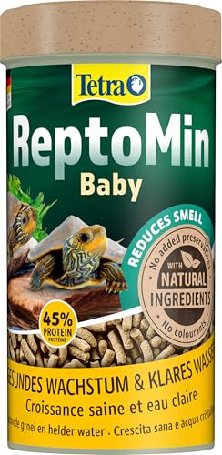 Tetra ReptoMin Baby alimento para tortugas - pequeñas barritas especialmente adaptadas a las tortugas jóvenes, 250 ml