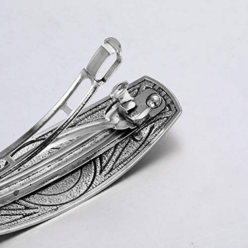 Kkjoy Viking Compass Symbol Hair Barrettes Large Hand Crafted Hair Clips Vintage Metal French Hairpins Viking Celtic Knot Hair Accessory Ultra Light Hair Barrettes thumb #7