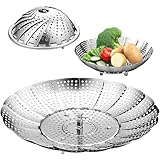 Photo Gallery favelable cestello per cottura a vapore in acciaio inossidabile(14cm-22cm), cucina cestino a vapore pieghevole, ideale per preparare verdure e pasti leggeri con qualsiasi cuocitore Photo Gallery favelable cestello per cottura a vapore in acciaio inossidabile(14cm-22cm), cucina cestino a vapore pieghevole, ideale per preparare verdure e pasti leggeri con qualsiasi cuocitore