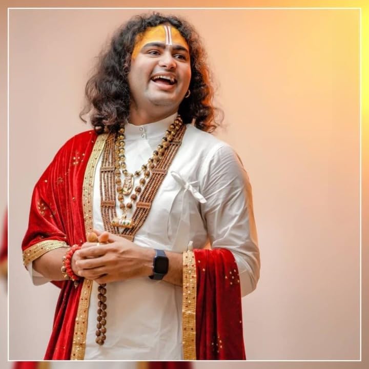 Postrhai - Anirudhacharya Ji Poster - 170 GSM 12x18 Unframed Multicolor Perfect for Wall AAJP01