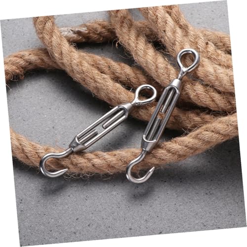 5 piezas Tensor de Acero Inoxidable 304 M5 con Gancho y Ojal para Cable de Acero, Ajuste Pesado para Cercas, Tiendas y Tensado Industrial miniatura 5