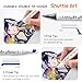 Shuttle Art 89 Colors Alcohol Markers, 88 Colors Dual Tip Art Marker Set Plus 1 Colorless Blender with Marker Case Perfect for Illustration Students Adult Coloring Sketching