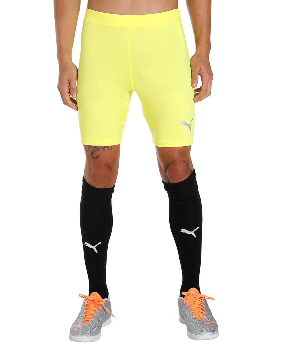 PUMA Men's Liga Baselayer Short Tight, Fluo Yellow, L UK