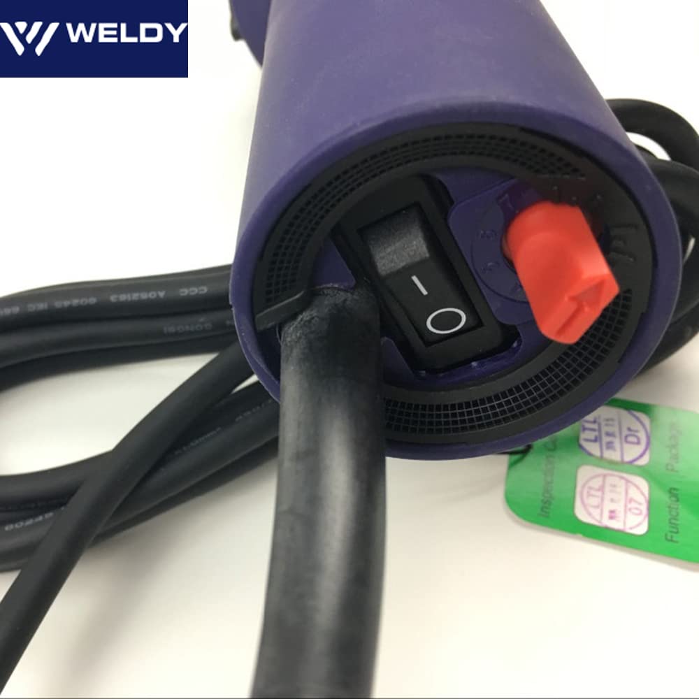 Weldy Professional 110V 1600W Hot Blast Torch Heat Welding Gun Welder Pistol Tool Hot Air Gun PVC Flooring — view 7