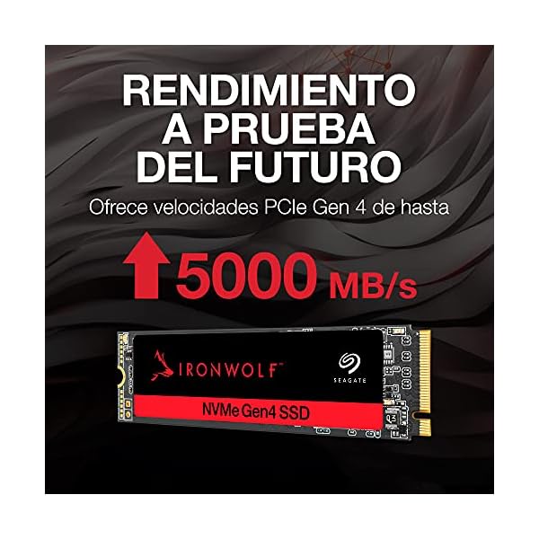 Seagate IronWolf 525 SSD, 500 GB, NAS SATA M.2 PCIe Gen4 hasta 5000 MB/s - Image 3