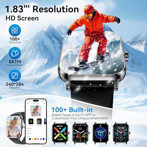 Smart Watches for Men Women, 1.83