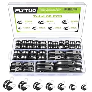 Flytuo FT0057 60-teiliges Rohrschellen-Set
