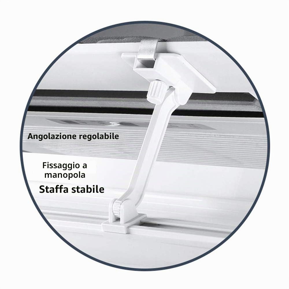 Deflettore Aria Condizionata Centralizzata A Soffitto Inclinazione Regolabile Installazione Facile Impedisce All'Aria Fredda di Soffiare Dritta (Un Pezzo) (40cm)