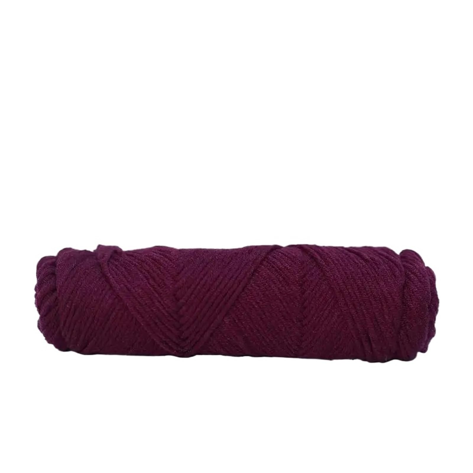 Pelote de laine douce en coton laiteux 8 plis B36 pour tricoter sans irritation