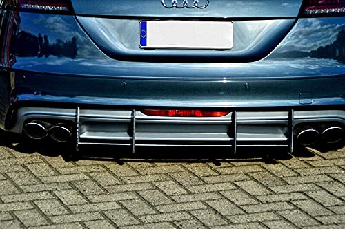 Diffuseur de pare-chocs arrière avec nervures/ailerons pour Audi TTS 8J 2009–2011