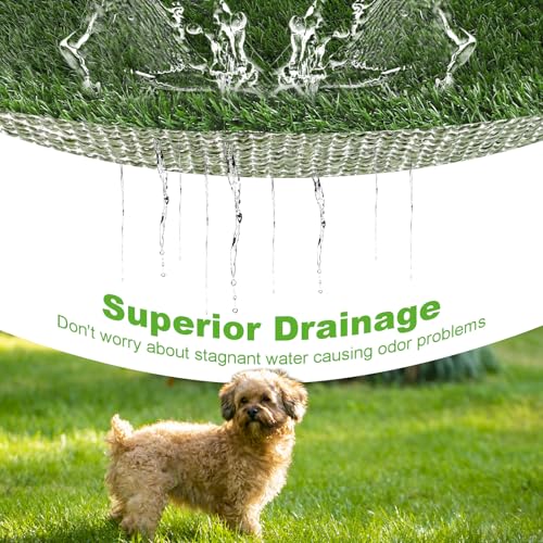 JMIATRY 2 Stück 51x63 cm Hundetoilette Balkon, Kunstrasen, Rasenteppich Outdoor Kunstrasen Hundeklo für Hunde Waschbar Haustier-Urinunterlage Rasen