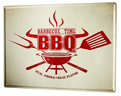 LEotiE SINCE 2004 Plaque en Métal Métallique Poster Mural tin Sign La Restauration Barbecue