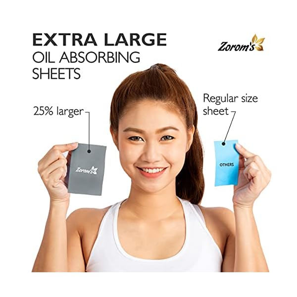 Natural-Blotting-Paper-for-Oily-Skin-with-Bamboo-Charcoal-25-Larger-3pk300-Oil-Blotting-Sheets-for-Face-Makeup-Friendly-Easy-To-Grab-One Natural Oil Blotting Sheets for Face with Bamboo Charcoal - 25% Larger - 3pk/300 Makeup Friendly Blotting Papers for Face - Easy Dispensing Oil Absorbing Sheets for Face