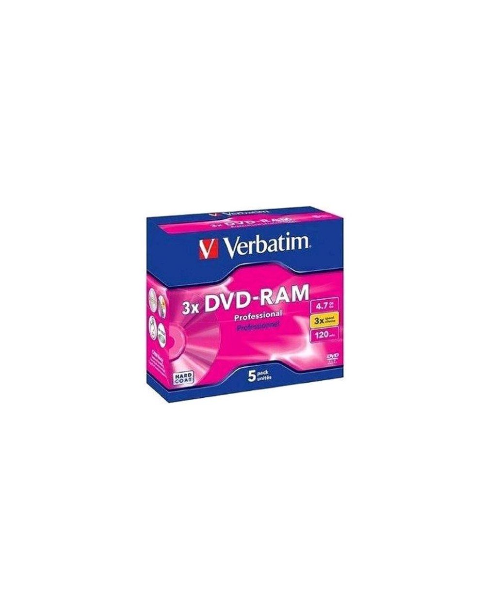 Verbatim DVD-RAM 4.7 GB 5-pack