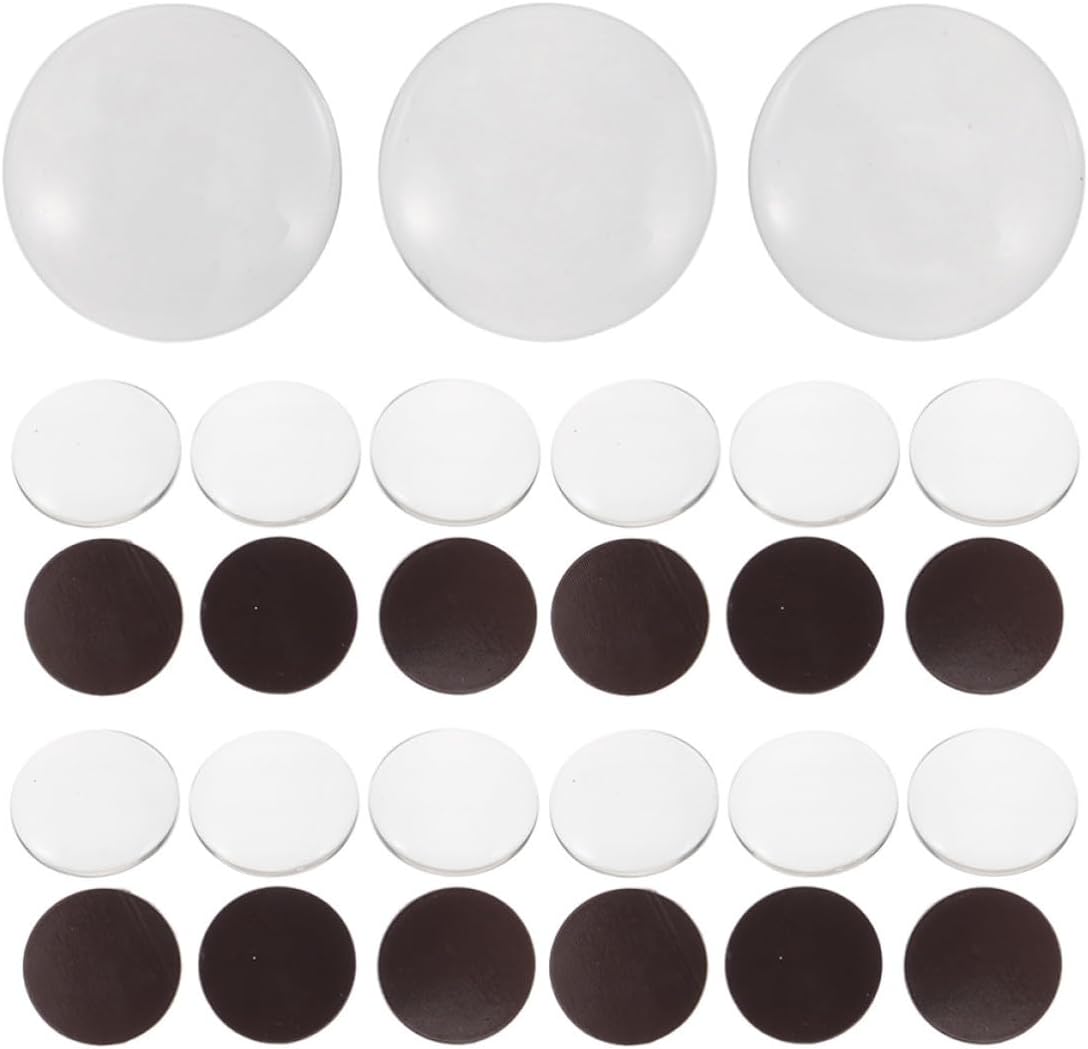 PRETYZOOM Refrigerator Versatile Use Glass with Adhesive Backing Magnets DIY Creativity with Elegant Appearance and Decorative Touch for Magnetic Walls and Whiteboards