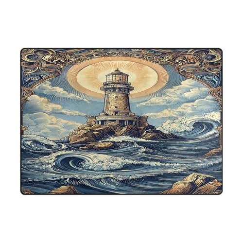 ALAZA Tapete antideslizante 4'10" x 6'8" Moderno miniatura 3