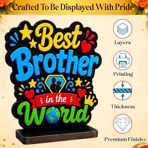 Image of SWAGSTATION Rakhi Combo for Brother, Evil Eye Rakhi with Guardian Bell Evil Eye Keychain, Love You Bro Fridge Magnet, Greeting Card & MDF Gift Box, Raksha Bandhan Gift Set