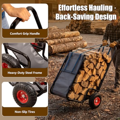 Firewood Cart with 10.5