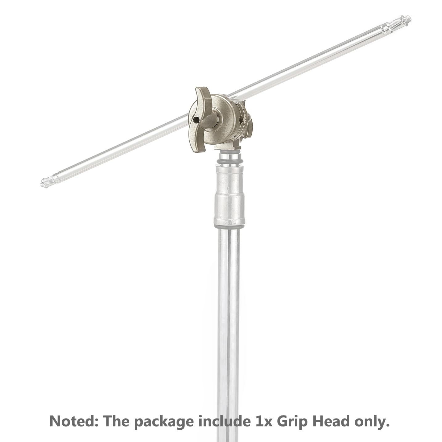 PHOCUS Heavy Duty 2.6-inch Grip Head Swivel Mounting Adapter for C Stand, Light Stand, Boom Arm - 360° Rotation with 1/2, 1/4, 3/8, 5/8-inch Mounts | Compatible with Photography & Video Equipment