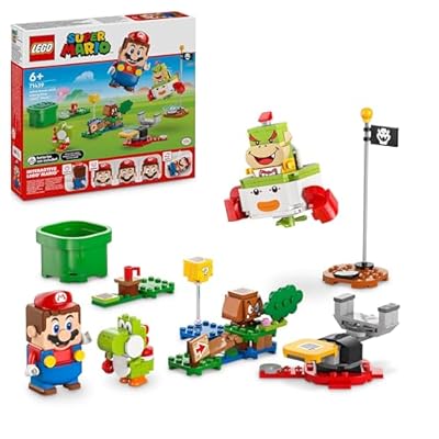 LEGO Super Mario Avventure Mario Interattivo  Giocattolo con i Personaggi Nintendo di Bowser Jr.  Goomba e Yoshi  Giochi da Collezione per Bambini e Bambine da 6 Anni  Idea Regalo 71439