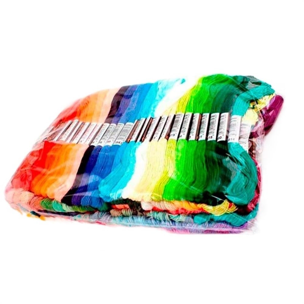 Stickgarn 100 oder 447 Stück Kreuzstichfäden in allen verschiedenen Farben, Stickgarnstränge, Bastelgarn mit Farbverlauf, 7,8 Meter Sticken (Color : 447 colors)
