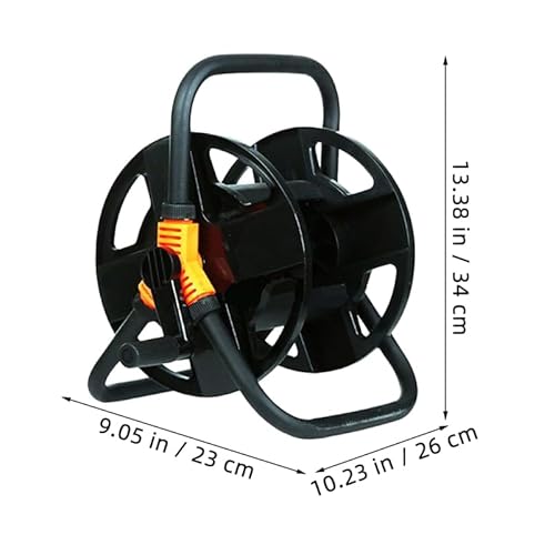 YARNOW Multifunktionale Gartenschlauchtrommel Für Autowaschanlagen Winkelanschluss Kompaktes Design 20 M Zufällige Farbe