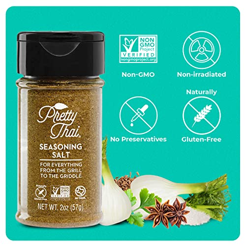 Pretty Thai Seasoning Salt - 2Oz I Low Sodium Seasoned Salt, All Purpose Seasoning For Thai Recipes, Tacos, Potato Salad, Popcorn Seasoning & Meat Marinades, Vegan, Gluten Free & Paleo Seasoning #TOP4