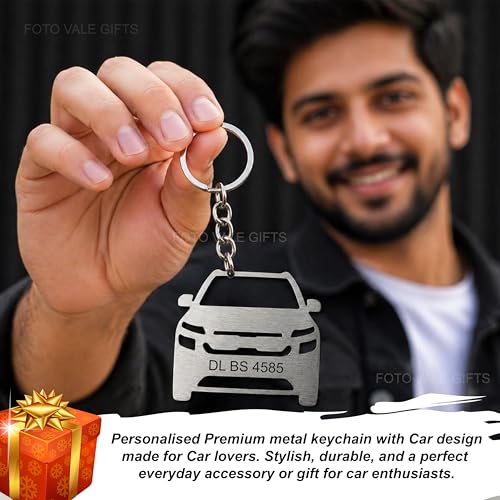 Image of Personalized Name Keychain Stainless Steel | Custom Engraved Metal Keyring for Doctor, CA, Advocate, Rider & Car Lovers | Unique Gift for Men & Women