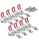 Vicuna R 8Pack Heavy Duty Toggle Latch Clamp 4002, Adjustable Toggle Clamp Latch With Lock Hole, ...