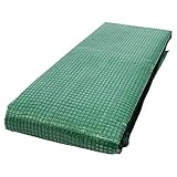 NOOR Ersatzfolie für Tomaten-Gewächshaus 200 x 75 x 175 I Grüne Tomatengewächshausfolie aus UV-stabilisierter Gitterfolie