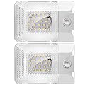 BlueFire 2 Pack DC 12V LED RV Ceiling Dome Light 300LM RV Interior Lighting Trailer Camper RV Lights Interior for Camper RV Trailer Boat (Natural White)