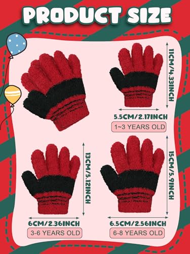 Image of Syhood 5 Pairs Kids Winter Gloves