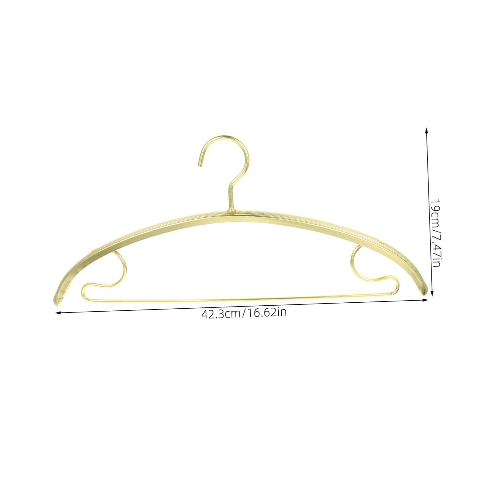 Hohopeti 5pezzi Grucce Per Vestiti Antiscivolo Grucce Per Armadio Multifunzionale Per Asciugare Pantaloni e Camicie Metalliche Salvaspazio Per Abiti e Sciarpe