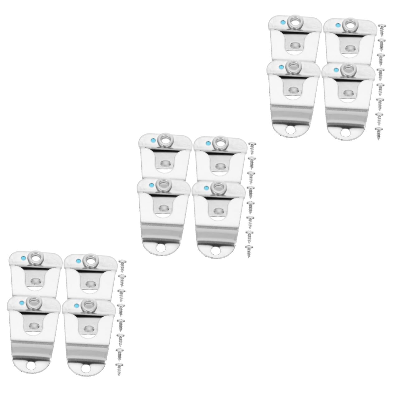 NULYLU 3sets Mic Clip Car Universal Microphone Holder Metal Mic Holder for Handheld Radio Mount 4pcs*3